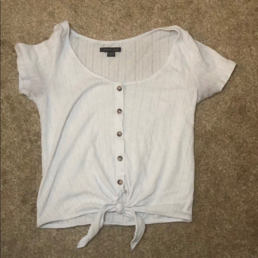 american eagle white top